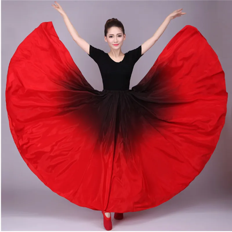 720 Belly Gypsy Skirt Belly Dance Ruffle Flamenco Skirt New Belly Dancing Large Skirts Belly Dance Skirt Flamingo Costume B-6832