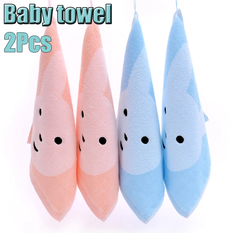

2Pcs/Lot Cute Animal Cotton Cozy Soft Baby Newborn Children Cartoon Absorbent Hand Dry Towel Lovely Towel Bath Towels Washcloth