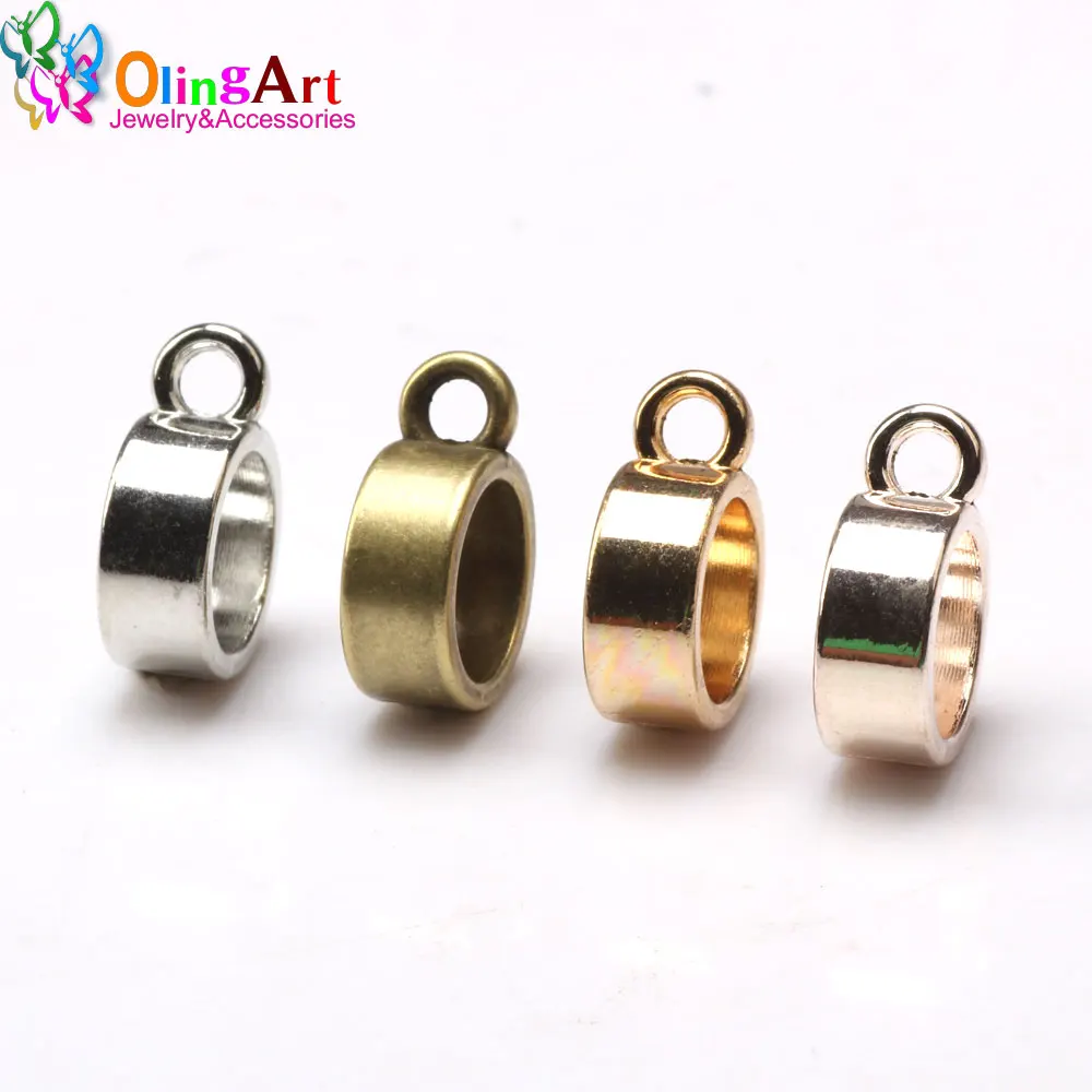 1-10MM KC Gold/Rose Gold/Bronze/Rhodium/Pendant Clip Clasp for Jewelry Making Connector DIY Leather Rope Cord Bracelet Finding