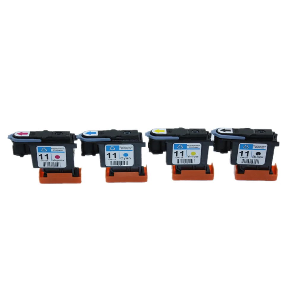 4PK رأس الطباعة المعاد تصنيعها رأس الطباعة ل HP11 HP 11 C4810A C4811A C4812A DesignJet 100 110 111 120nr 500 500ps 510