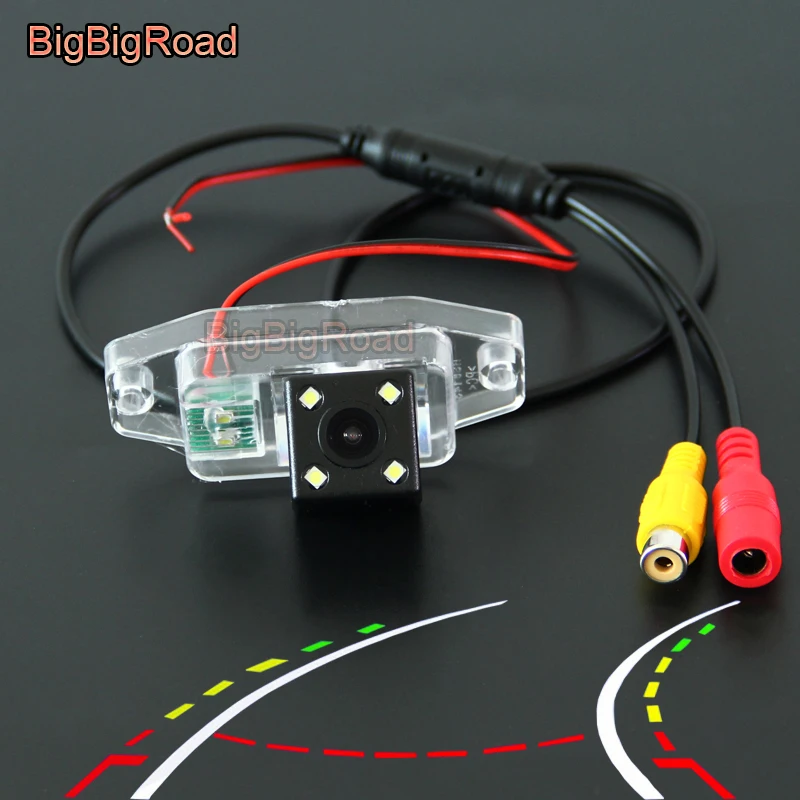 BigBigRoad Car Intelligent Dynamic Trajectory Tracks Rear View Camera For Toyota Prado / FJ Cruiser / Land Cruiser 90 120 150