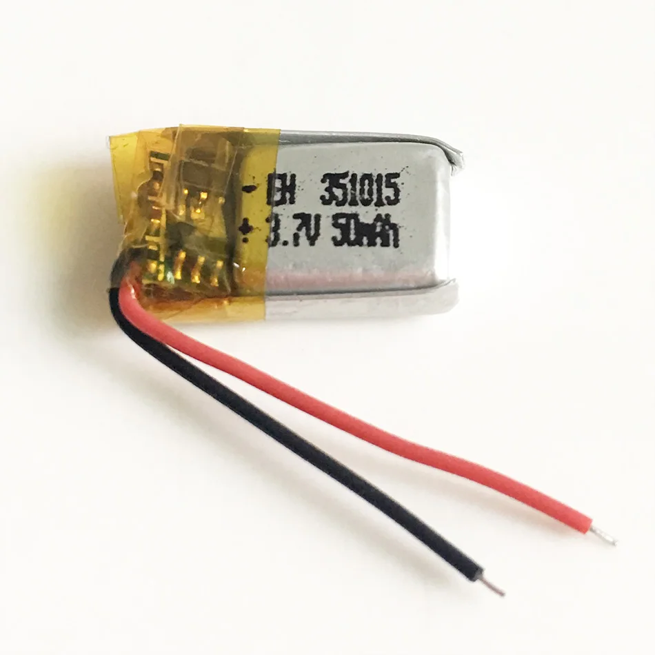 10 sztuk 3.7v 50mAh akumulator litowo-polimerowy LiPo do Mp3 okulary 3D słuchawki nagrywacz bluetooth zestaw słuchawkowy 351015