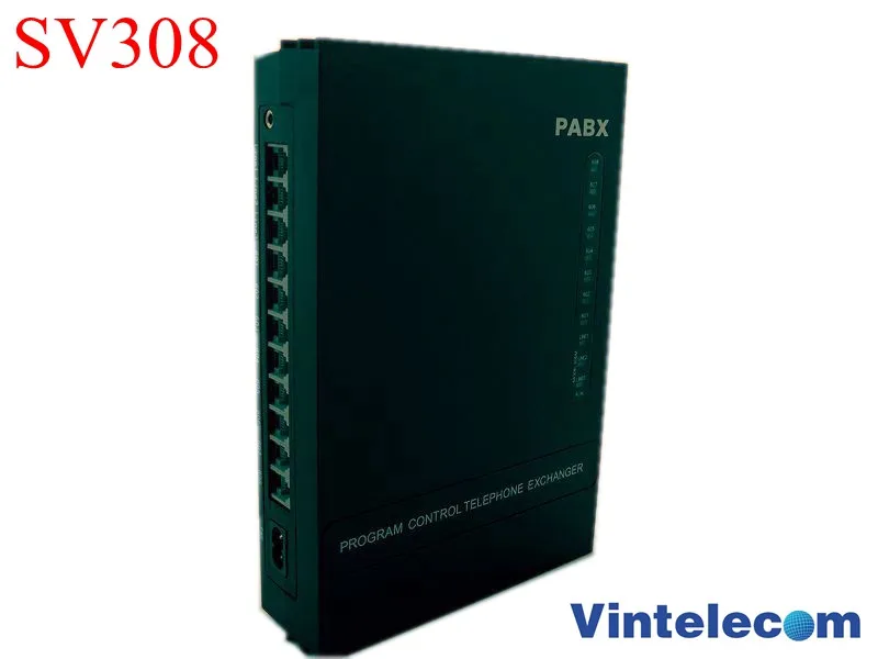 China VinTelecom pabx factory SV308 (3Lines+8ext.) Telephone PBX system for SOHO Office system