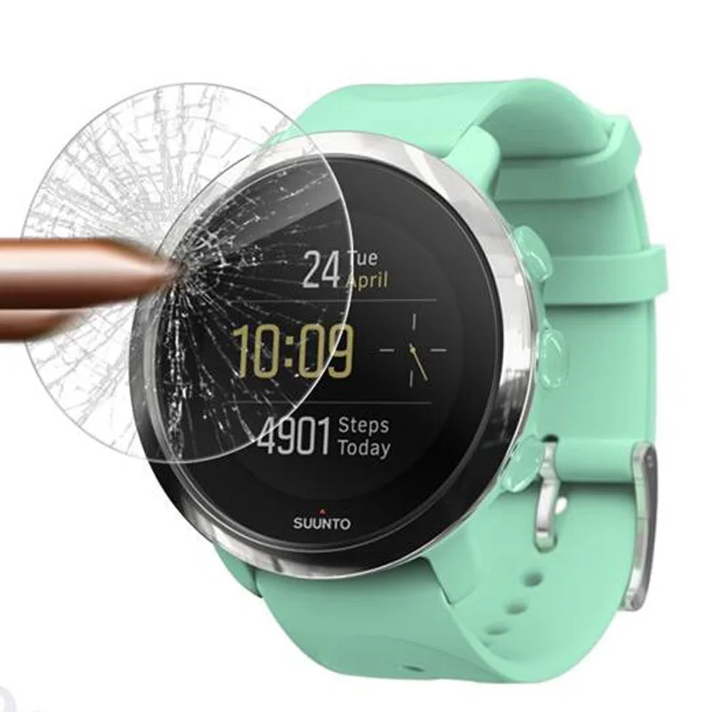 طبقة واقية من الزجاج المقوى ، حماية شفافة لساعة Suunto 3 للياقة البدنية والرياضة