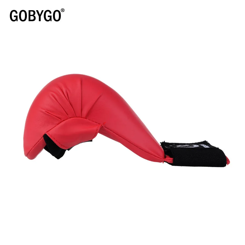 GOBYGO-Luvas de couro para homens e mulheres, meio dedo, luta, fitness, karatê, boxe MMA