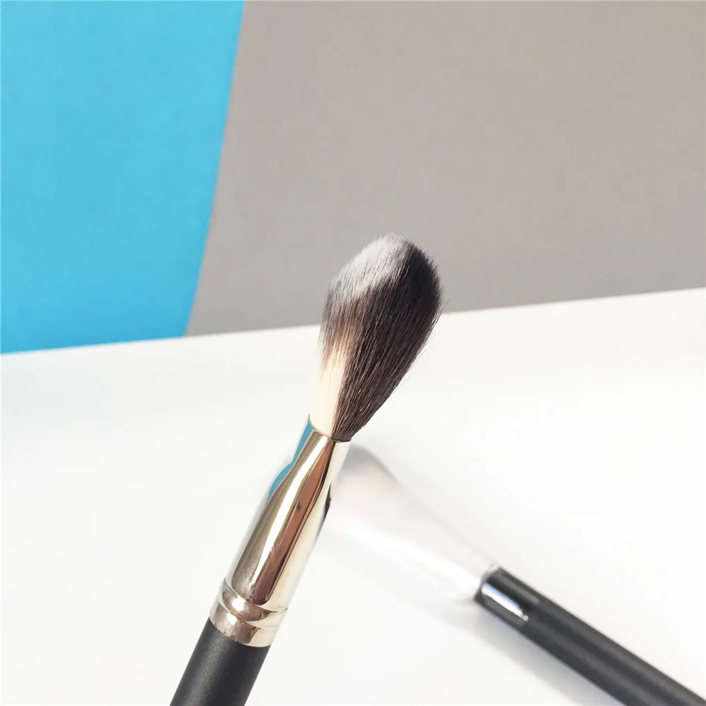 bdbeauty 127/127S Split Fibre Face Brush - Soft Dual-Bristle Powder Blush Complexion Scuplt Brush - Beauty Makeup Brush