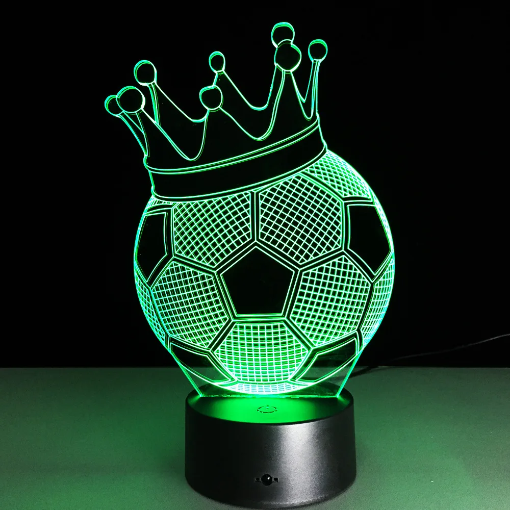 

3d Lights Football Club Led Touch Lamp Soccer Nightlight 3d Table Lamp Desk Luminaria Football Lamp 3d Night Light