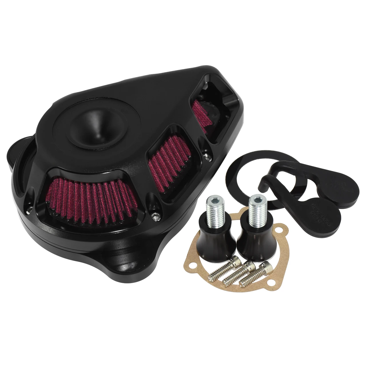 Multi-Angle Air Cleaner Air Filter Matte Black For Harley Sportster XL 04-19 Dyna 00-17 Softail 00-18 Touring FLHX FLHR 00-2018