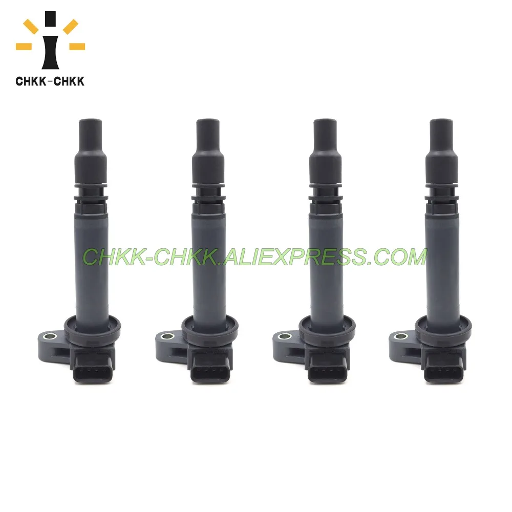 

4PCS CHKK-CHKK Ignition Coils 90919-02237 for Toyota Tacoma 2000-2004 2.4L 2.7L HILUX SURF LAND CRUISER PRADO 9091902237