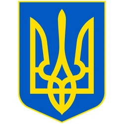 CK2703# Coat of Arms of Ukraine funny car sticker colorful PVC printed decal car auto stickers for car bumper window car