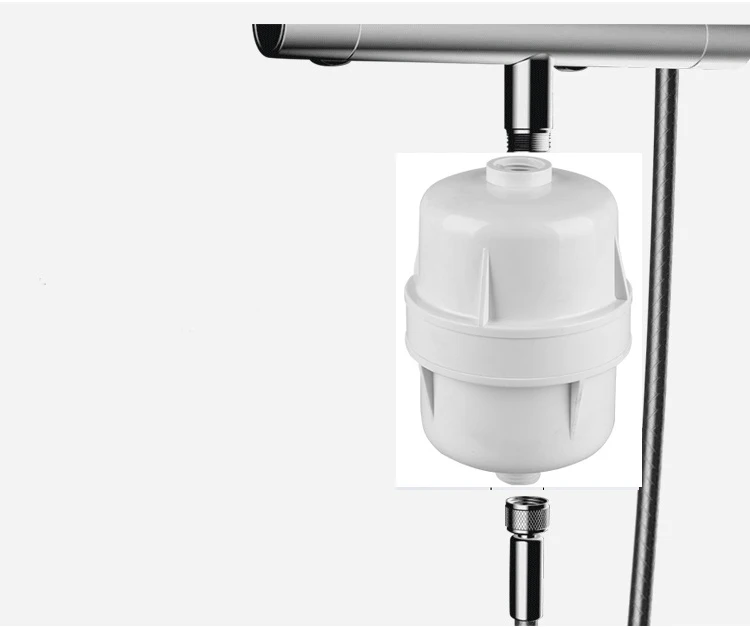 Bez użycia środków chemicznych filtr prysznicowy/prysznic głowy z rurką) SPA/wanną z hydromasażem filtr/oczyszczania wody z KDF i węgla w połączeniu do zaoferowania wody do pielęgnacji skóry