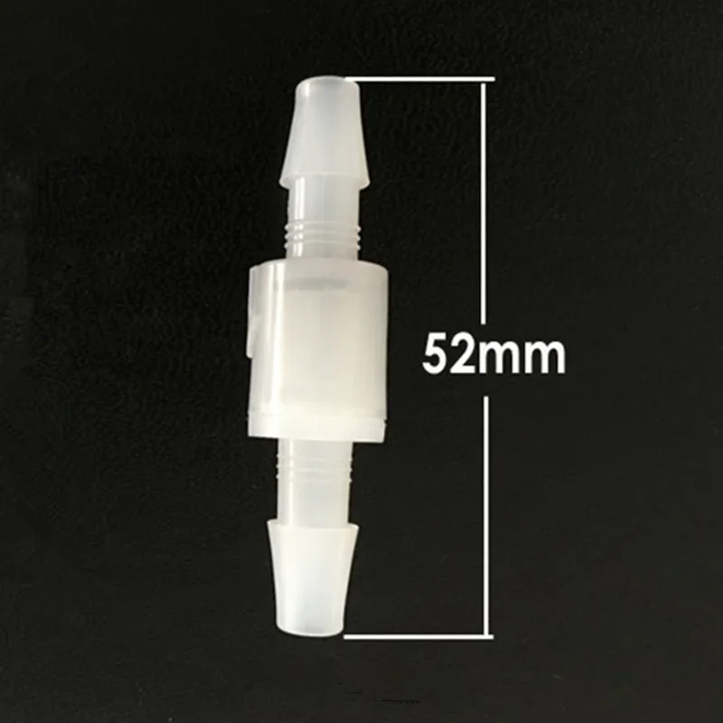 1/4 inche วาล์วตรวจสอบสปริงโอโซน PVDF ไม่มีวาล์วส่งคืนสำหรับ6มม. หมุดท่อป้องกันอากาศและน้ำ aback