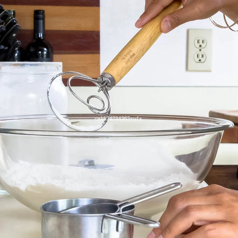 

20 pcs Kitchen Bread Tools Stainless Steel Dough Whisk Large Danish Bread Whisk 13 Inch