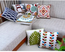 Luxury European embroidered cushions decorative cushions sofa decor decorative cushions