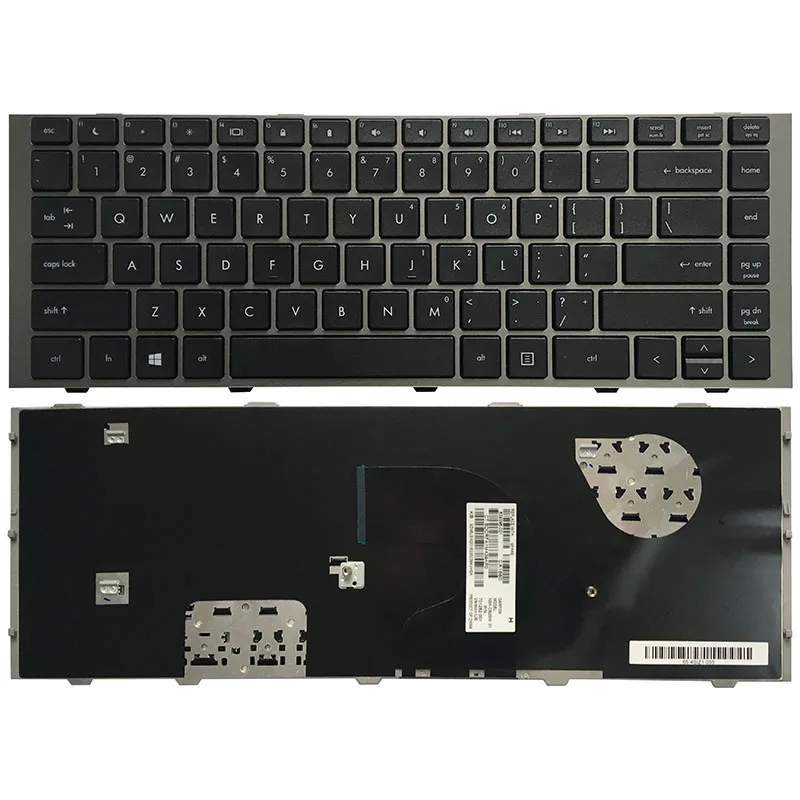 

NEW US laptop keyboard for HP Probook 4440 4441 4446 4441S 4445s 4440s 4446S English gray frame 701282-001 NSK-CB2SW 01