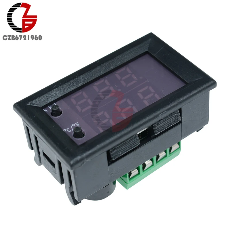 DC 12V LED Digital Thermostat Celsius Fahrenheit Dual Mode Display Temperature Controller W1209 WK Waterproof NTC Sensor Probe