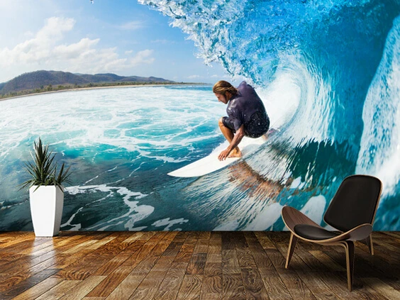 

Custom landscape wallpaper,Surfing,3D natural photo murals for the living room bedroom kitchen background wall vinyl wallpaper