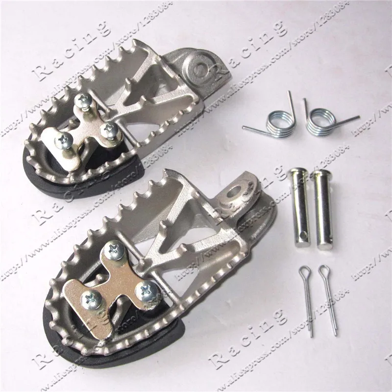 

High Quality stainless steel foot rests foot pegs for Dirt Bike Pit Bike MX Motorcross