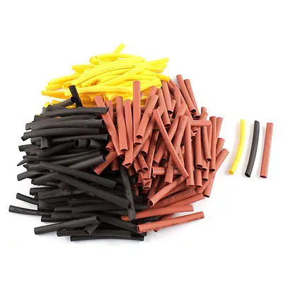 300pcs 6mm Dia 2:1 Ratio Heat Shrink Tube Insulated Pipe Cable Cover Wire Sleeve