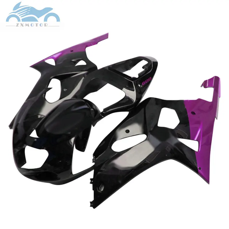 Cheap Fairings kit for SUZUKI K1 K2 GSXR600 750 2001-2003 ABS fairing GSXR750 600 01 02 03 black purple ZT10