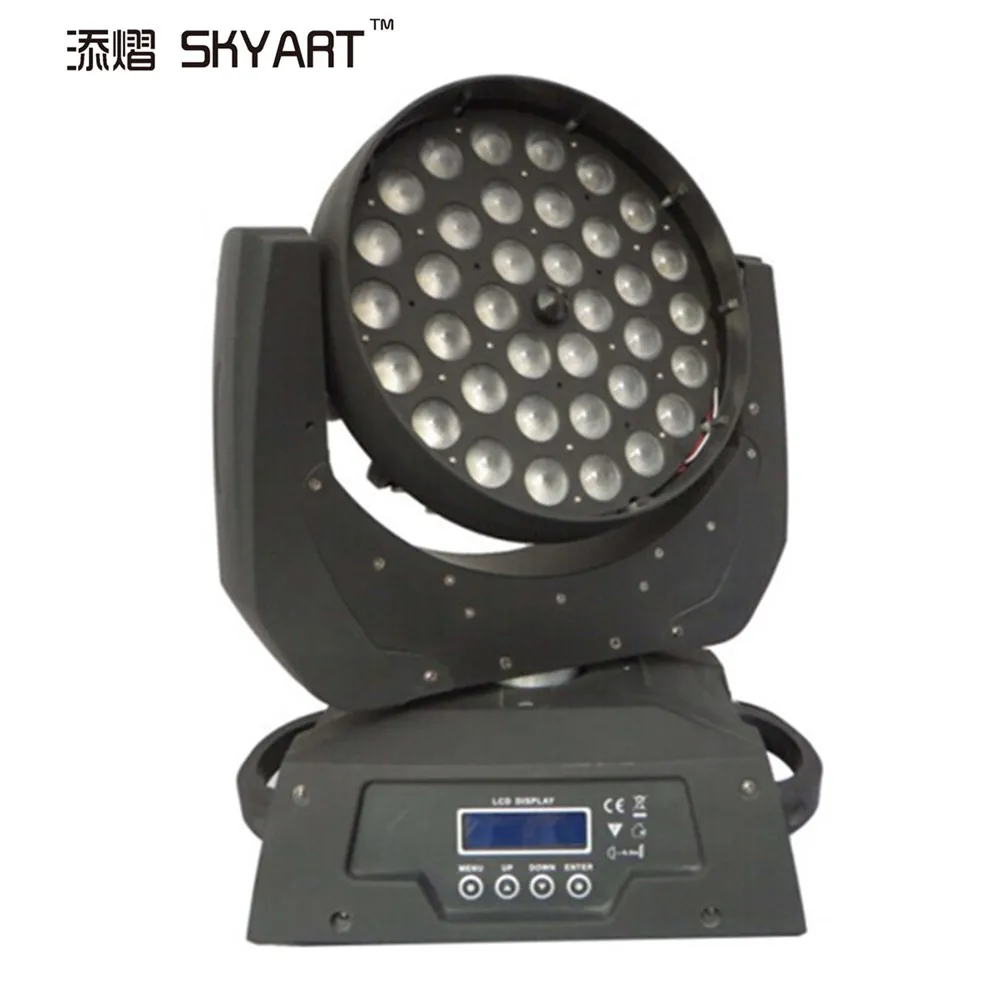 10 unit gratis verzending RGBW 4in1 zoom wash 36x10w led moving head stage light