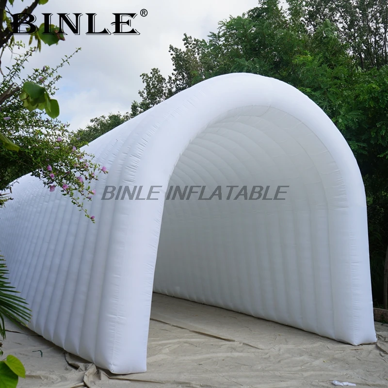 Outdoor white large inflatable tunnle tent dome sports arch inflatable entrance tunnle for events