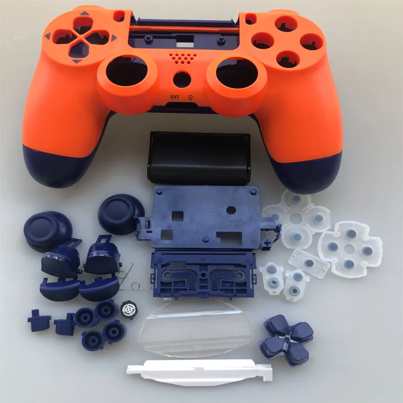Juego completo de carcasa, botones de reparación, funda para DualShock 4 PlayStation 4 PS4 Pro jds 040 JDM-040, cubierta de repuesto para controlador