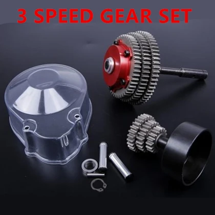 All metal 3-speed adjustable transmission gear assembly for HPI KM ROVAN BAJA 5B 5T 5SC