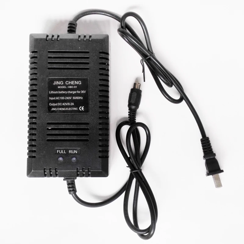 36V 0-2A Lithium Battery Charger Power Supply fit Electric Scooter Bicycle Bike