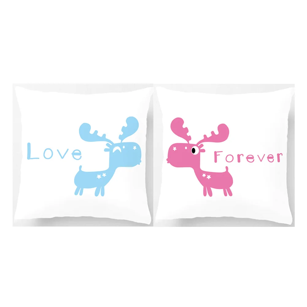 Deers Love Forever Couple Pillowcases-Romantic Valentine's Day Anniversary Gifts & Wedding Decoration For Couples & Lover