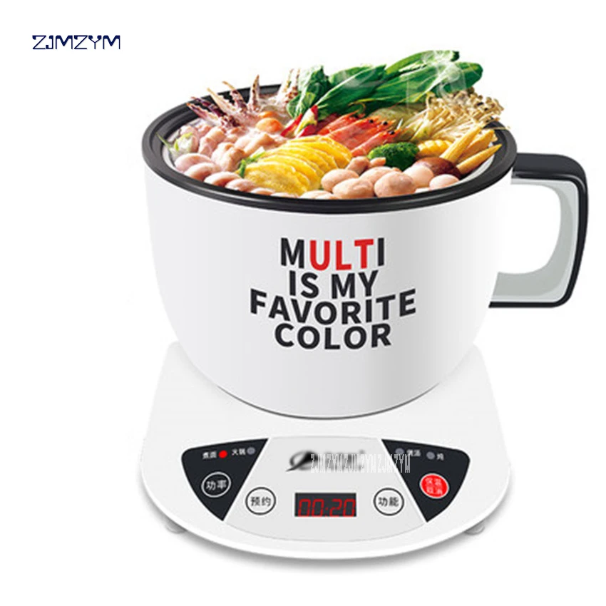 

Mini Multi Cookers 1L Food Grade Stainless Steel Electric Hot Pot Cooker Rice Boil Steamed Soup Pots Perfect for Dorm GL-ZON166