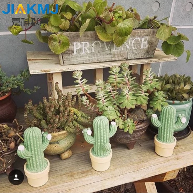 Creative novelty plant decorative lights background lights cactus toy night light LED  imitation pots night light