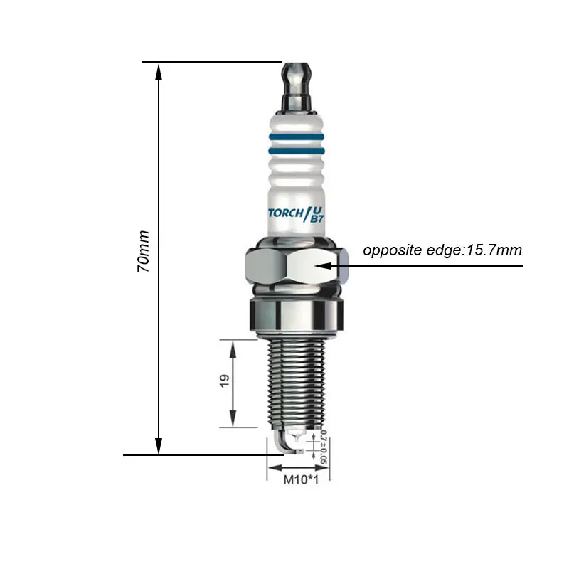 Motorcycle Iridium Spark Plug B7TC for CR7EK CR7E C7E CR7EIX CR7EGP IU22 U22ESRN 94703-00353 G59C B7RIU