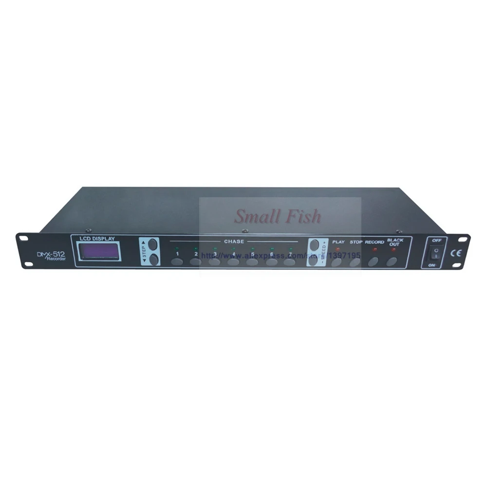 NEW 1342 1U DMX Recorder/Light Control Panel Program Store Running Console LCD Display For KTV/CLUB/Disco Room