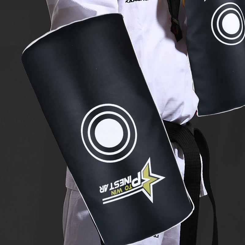 Wysokiej jakości sztuki walki ramię pad Kangrui taekwondo karate kick boxing zakrzywione stóp cel armguards flanchard arc hand-target