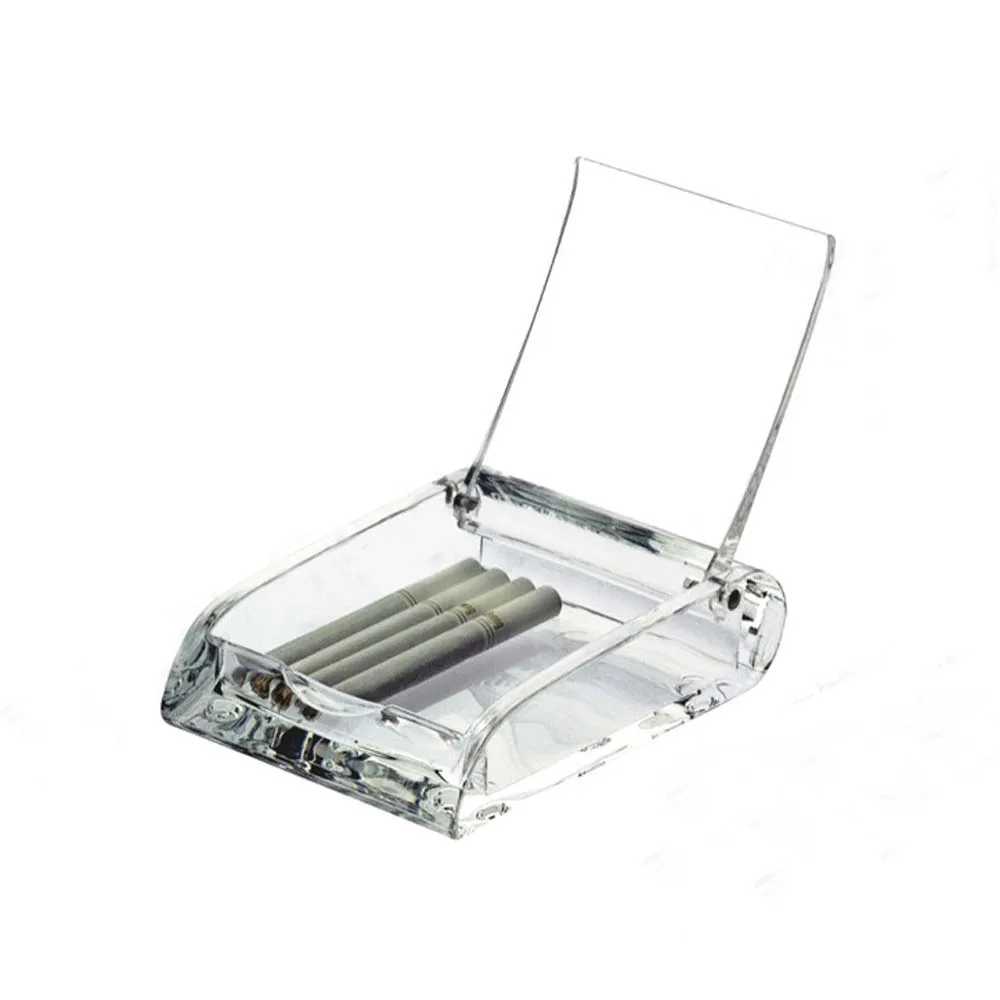 Highly Transparency Acrylic Plastic Storage Case, Clear Imitation Glass Cigarette Case, YAC004