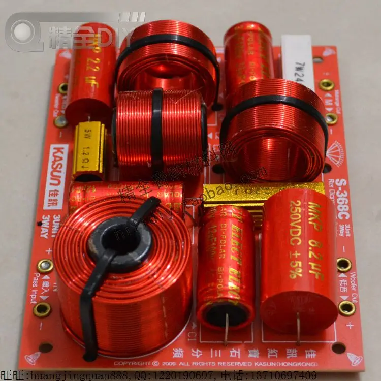 Caixa de som hifi com três divisórias, alta qualidade de sons e baixo, produto original