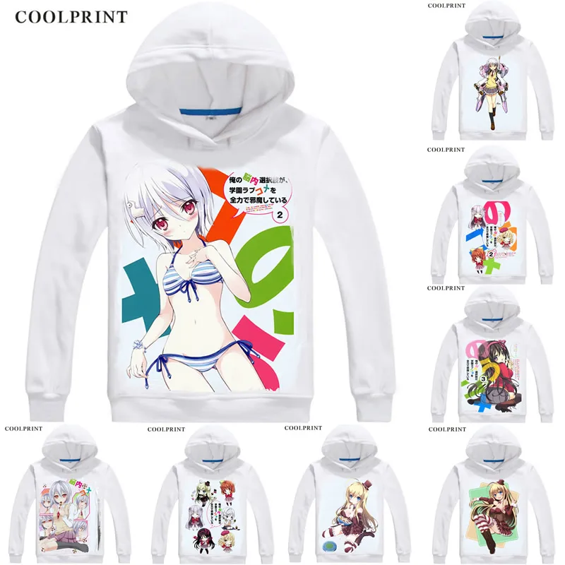 

Noucome Ore no Nounai Sentakushi ga Hoodies Multi-style Hooded Hoodie Oka Yuoji Chocolat Furano Yukihira Cosplay Sweatshirts