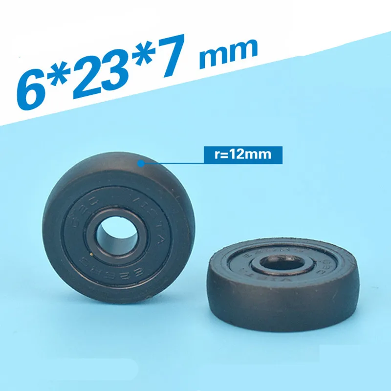 

1pcs 6*23*7mm Spherical / Cam Bearing Pulley, Silent Wear Resistant Guide Wheel, Small Wheel Outer Diameter 23mm