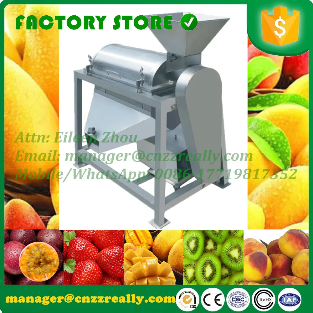 CFR verschiffen durch meer kapazitäten optional edelstahl marmelade passier-maschine mango pulper obst zellstoff saft, der maschine