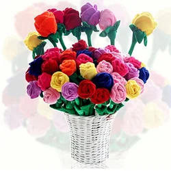 New plush toys simulation rose doll  decorated celebration gift toys
