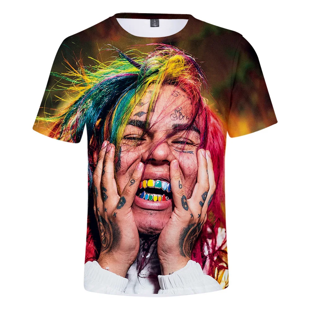 Anime Cartoon 6ix9ine 3D T Shirt Unisex Rap Singer Tekashi69 Cool T-shirt Male Female Harajuku Hipster Hip Hop Tee Shirt Homme image 6