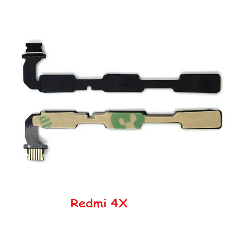 5Pcs，NEW Power Volume Button Up Down Key Flex For Xiaomi Redmi K20 K20 Pro 9A 8 8A 6A 4 Pro 6 4A 5A Note 3Pro Note 4X 5 Plus 5S