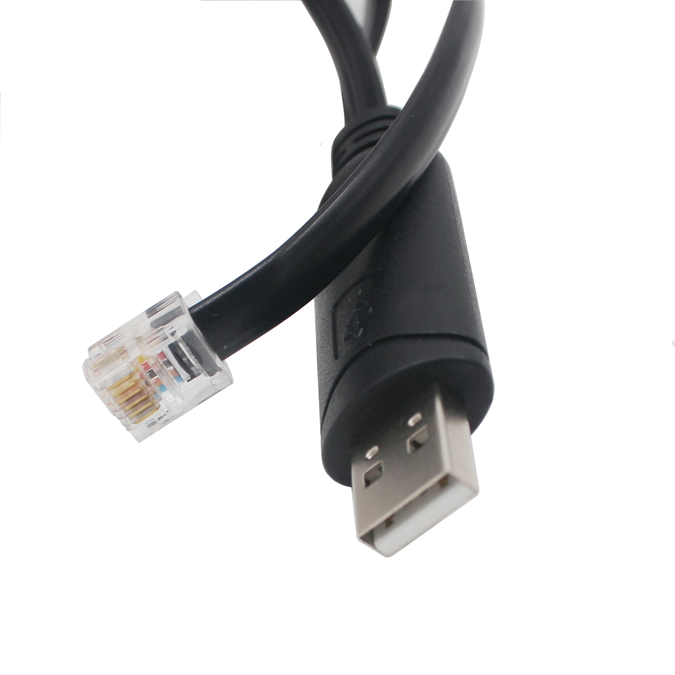USB to RS232 RJ12 6P6C Network Serial Console Router Adapter Plug Converter Cable With FTDI Chip Support Win10