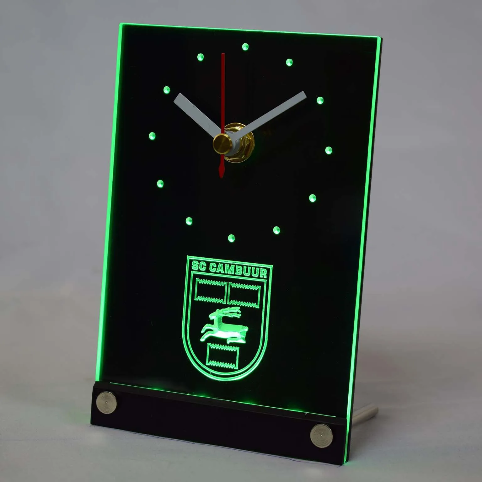 tnc1019 SC Cambuur Leeuwarden Eredivisie Football 3D LED Table Desk Clock