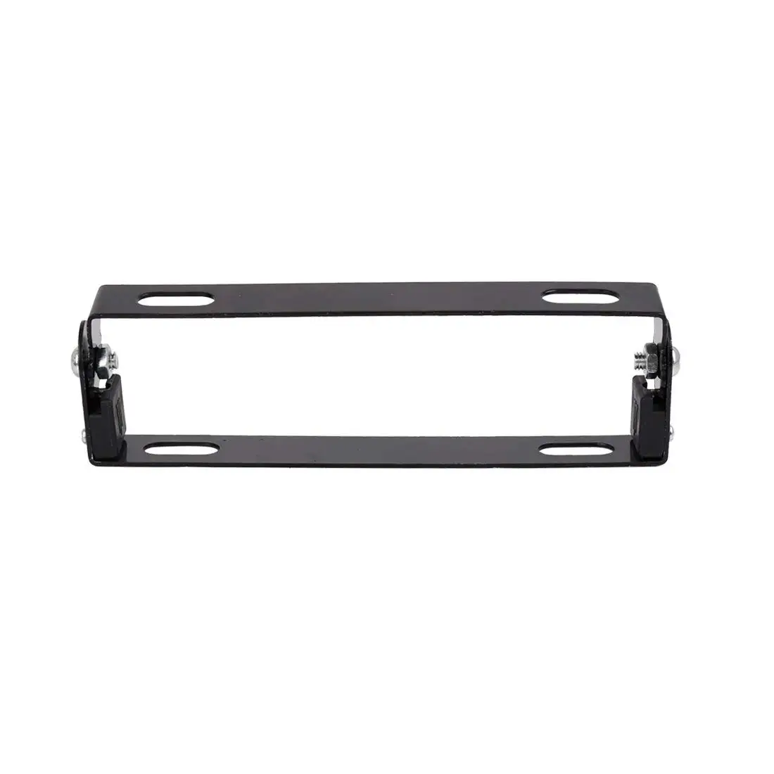 Uxcell Black Metal Adjustable Angle Motorcycle License Plate Holder Bracket Frame Stand Universal Motor Accessories