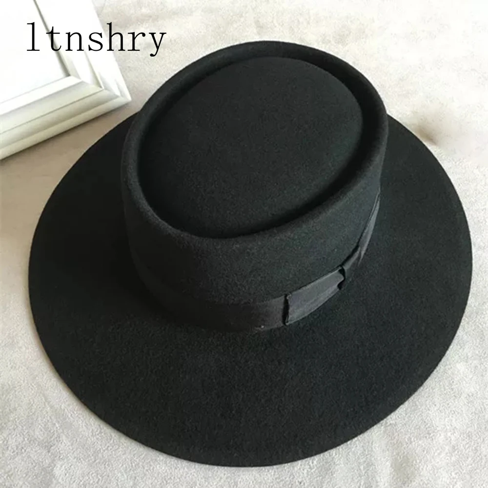 New Fashion high quality 100% Australia Wool Men's Fedora Hat Mujer with Hat for Classic Church Wool Felt Hat Gorra