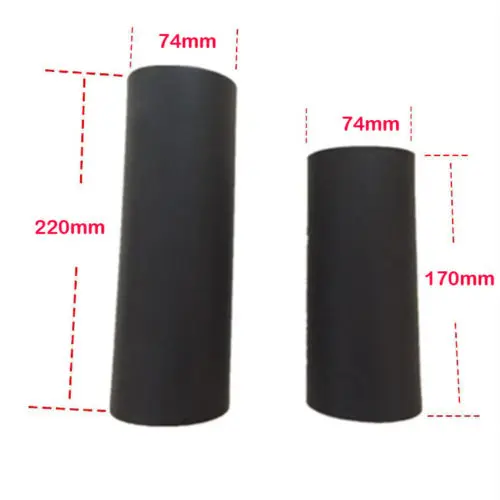 2pcs/lot  Fitness Equipment Smooth Handle Grips Pipe Sponge Foam Rubber Tube Wrap Black