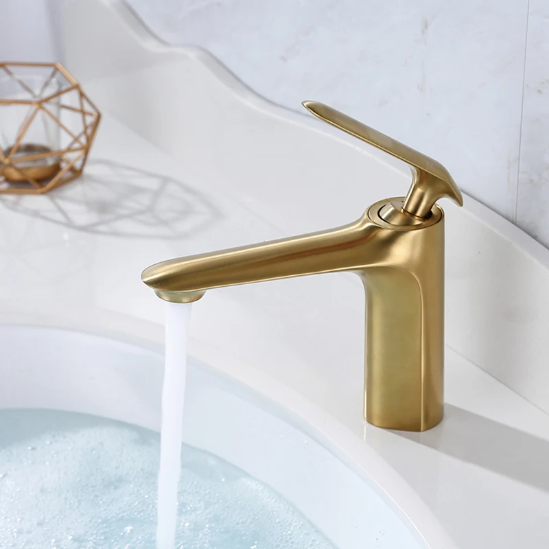 

Bathroom Basin Faucets Total 3 Colors Brass Sink Mixer Taps Hot Cold Basin Faucet Swivel Spout Bathroom Crane Torneira lavatorio