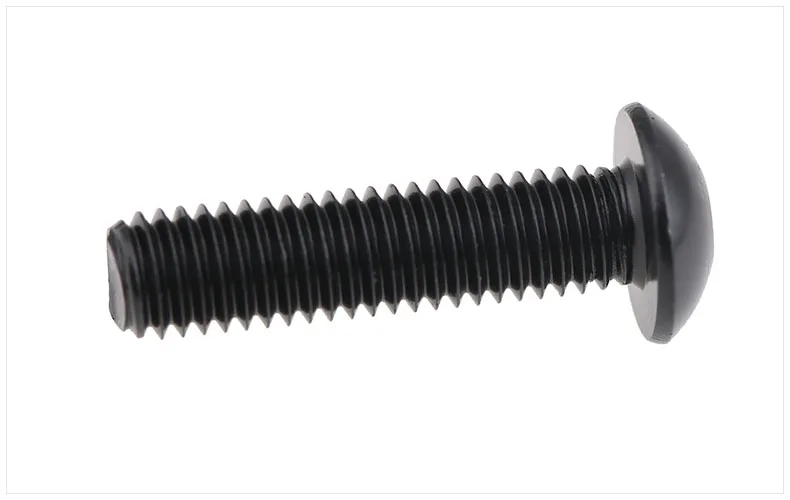 M3 M4 M5 5 mm 6 mm 8 mm 10 mm 12 mm bis 30 mm Schwarz 304 Edelstahl SS DIN7380 Bolzen Sechskant Innensechskant Pan Rundhalsbolzenkopfschraube – Detail 4